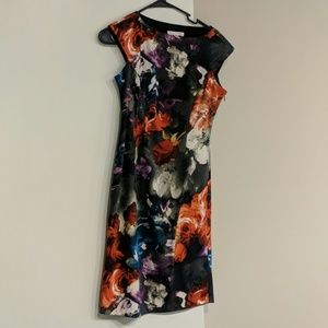 Floral sheath dress